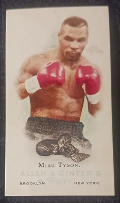 2006 Topps Allen & Ginter Mini #301 Mike Tyson A G back! SP! - Image 1 of 4