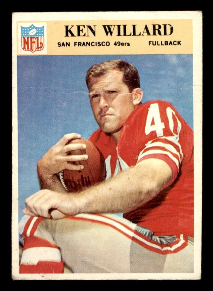 1966 Philadelphia Football #181 Ken Willard GD *e1 - Image 1 of 2