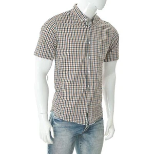 Peak Performance Men Dean ChSSh One Pocket Button Down Shirt Short Sleeve Size M - Picture 1 of 7