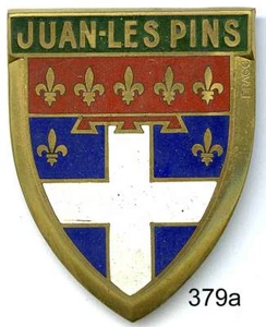 CA379a - PLAQUE DE CALANDRE AUTO - JUAN LES PINS - Picture 1 of 1
