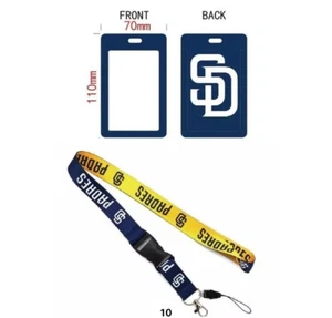 San Diego Padres MLB Lanyard Keychain AND ID Tag Badge Holder Fan Gift - Picture 1 of 1