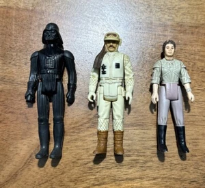 Vintage Star Wars Figuren Hoth Rebel Commander Prinzessin Leia Death Vader Kenner - Bild 1 von 12