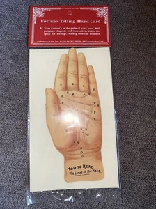 1985 Fortune Telling Hand Card NOS New Unopened Package - Picture 1 of 6