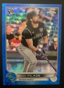 2022 Topps Chrome Logofractor Edition - Blue Refractor #63 Ryan Vilade /150 (RC) - Picture 1 of 2
