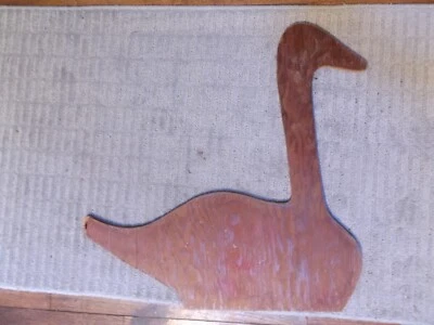 Primitive Vintage Plywood Goose Swan Pattern for Sign Yard Art Breadboard 21x21 - Image 1 of 4