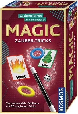 Kosmos Magic Zauber-20 Tricks, Zaubern Lernen Im Handumdrehen, Mit Zauberstab - Bild 1 von 2