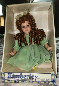 VTG 2002 KIMBERLEY COLLECTION TIMELESS TREASURES 10" Porcelain Doll w/ Red Hair - Bild 1 von 7