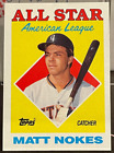 Matt Nokes  1988 Topps All-Star Baseball Card Detroit Tigers #393