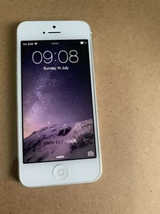 Apple iPhone 5 - 16GB - White & Silver (Unlocked) A1429 (GSM) 8.4 - Zdjęcie 1 z 8