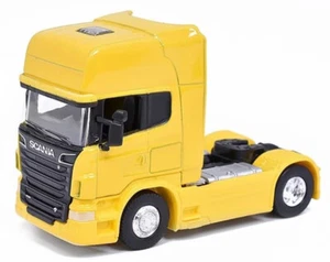 Welly Scania V8 R730 Yellow 1:64 Scale Diecast Model Truck Tractor - Picture 1 of 6