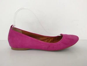 J. Planos de Ballet Rosa Crew Cuero Gamuza Mujer TALLA 6.5 Hechos en Italia Barbie - Imagen 1 de 5