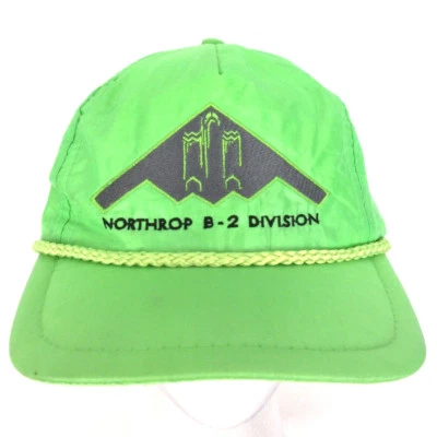 Vintage Stealth Bomber Cap Northrop B-2 Division Hat Logo Supreme Trucker Neon - Image 1 of 4