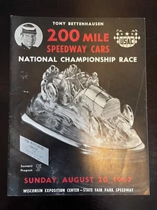 1967 Milwaukee Mile USAC Champ Car Race Program - Picture 1 of 9
