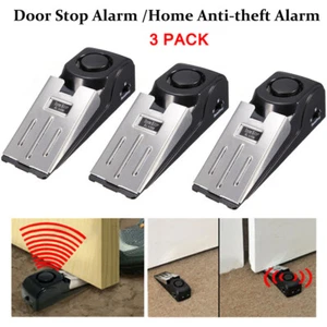 Portable Security Safety Door Lock & Door Stop Alarm for Hotel Travel W/ Pouch - Picture 1 of 53