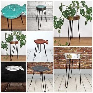 Wood Plant Stand Flower Pot Vase Holder - Shelf Display Rack Indoor Garden Table - Picture 1 of 6
