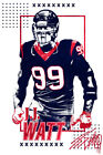364652 Justin James Watt Houston Texans Milk Man Art Decor Print Poster