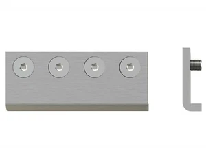 2x Rolltrak BARN DOOR TRACK JOINERS Nickel Plated Steel SATIN NICKEL *Aust Brand - Picture 1 of 1