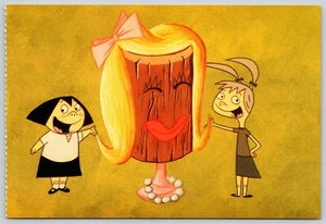 Postal The Ren & Stimpy Show 1992 Nickelodeon dibujos animados Grosset y Dunlap - Imagen 1 de 2