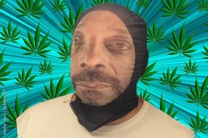 🤣 Snoop Dog Doggy Dogg Breathable Mesh Seethru Mask Full Face Halloween Cosplay - Picture 1 of 2