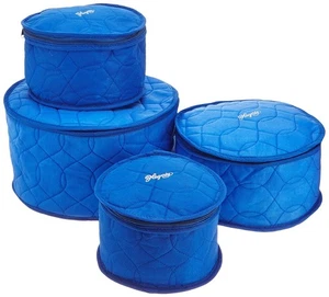 Plate Saver China Storage, Set of 4, Blue - Picture 1 of 1