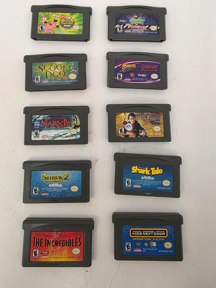 10 GBA Nintendo Gameboy Advance Video Game Authentic Lot Bundle Tested  - Image 1 of 3