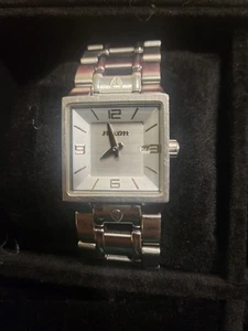 Nixon The Union Square Watch Women 25mm Silver Tone Square Dial New Battery 6" - Picture 1 of 4