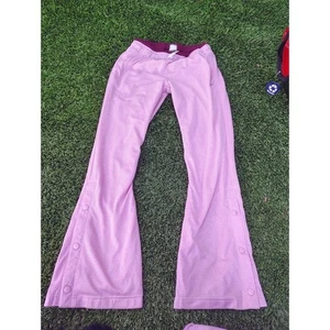 Vintage Rare Nike Mesh Jersey Material Sweatpants Girls XL Women's S Pink Flare - Picture 1 of 5