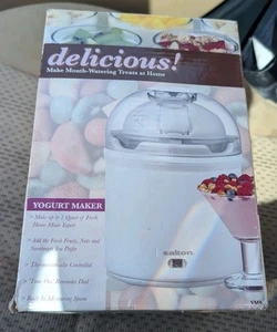 Salton YM9 1 Quart Yogurt Maker New Open Box With Powder Packets - Picture 1 of 2
