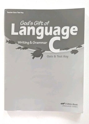 Abeka God’s Gift of Language C Writing and Grammar Quiz and Test Key 6th grade - Image 1 of 4