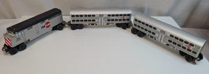Cal Train 3 Wagen Set, Whittle Shortline Railroad Holzeisenbahn, F-40, Bilevel Wagen - Bild 1 von 16