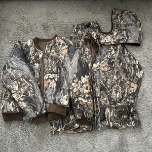 Gamehide Hush Hide Hunting Camoflauge Jacket Men's Large 2in1 Removable Hood - Picture 1 of 14