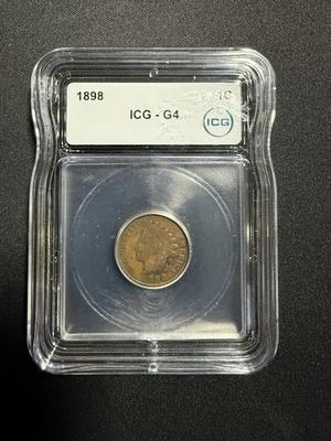 1898 Indian Head ICG -G4 Certified 1c - Image 1 of 2