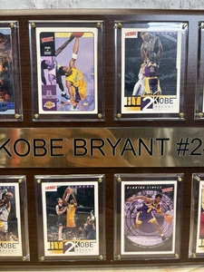 Kobe Bryant Sports Card Wall Plaque Display, LA Lakers Collectible - Picture 1 of 9