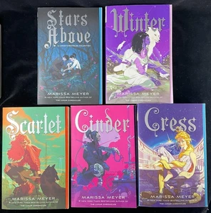 The Lunar Chronicles Books 1-5 Scarlet, Cinder, Cress, Stars Above, Winter Lot 5 - Picture 1 of 12