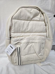 VICTORIA'S SECRET PINK BACKPACK QUILTED Puffer LOGO 2024 White Shell NWT - Picture 1 of 8