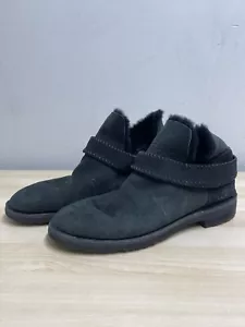 UGG McKay Damen Größe 7,5 Grau Wildleder Lammfell Zum Überziehen Stiefeletten 1012358 S192 - Bild 1 von 8
