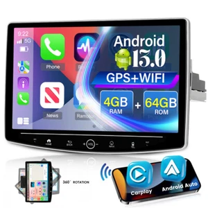 4+64GB 1DIN 10.1" Android 13 Autoradio Apple Carplay GPS NAVI WIFI FM RDS DSP - Bild 1 von 22