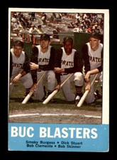 1963 Topps #18 Clemente/Skinner/Burgess/Stuart Buc Blasters VGEX X2550654