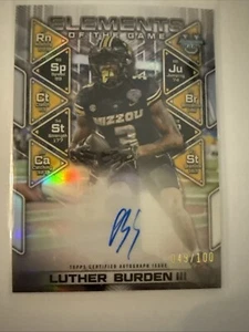 Bowman Univ Best Luther Burden III 2024 #ETG-LB Elementos automáticos del juego #/100 - Imagen 1 de 7
