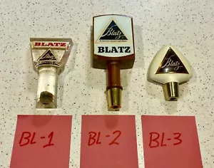 Vtg BLATZ Beer Tap Handles (3) One of Milwaukee Finest Brews - LQQK Pic's! - Picture 1 of 17
