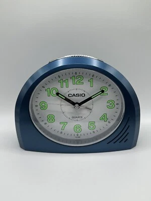Casio Luminous Bell Alarm Clock in Blue TQ-358 - Image 1 of 3