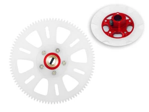 MH CNC Delrin Main Tail Drive Gear w/Aluminum Hub set (RED)-BLADE 450X/330X/330S - Picture 1 of 1