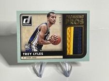 2015 DONRUSS PROMISING PROS JUMBO SWATCHES PRIME # 30 TREY LYLES /25 JAZZ ROOKIE