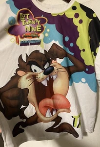Lot 29 Looney Tunes Taz Acme Motors Racing Warner XXXL 3XL Premium Mens Shirt - Picture 1 of 7
