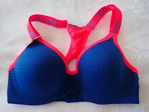BONDS Sport, Sports Bra in Size 32B, Colour in Blue and Fluoro Orange - Picture 1 of 2