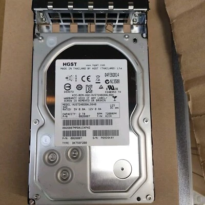 9 xHGST HUS724020ALS640 2TB 7.2K RPM 3.5" ENTERPRISE SAS HARD DRIVE 0B26887 A280 - Image 1 of 3