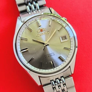 Orient Automatic Watch Quickset Date Vintage With Bracelet 8191 912512 Mens - Picture 1 of 12