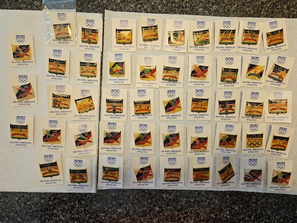 1992 Barcelona Albertville Olympic Pins - USA  Pin Collection~ Choice of 48 - Image 1 of 1