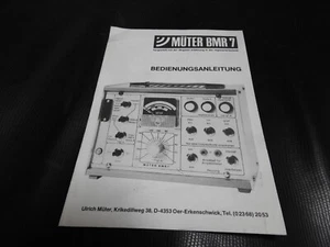 Müter BMR 7   Bedienungsanleitung  Original - Picture 1 of 1