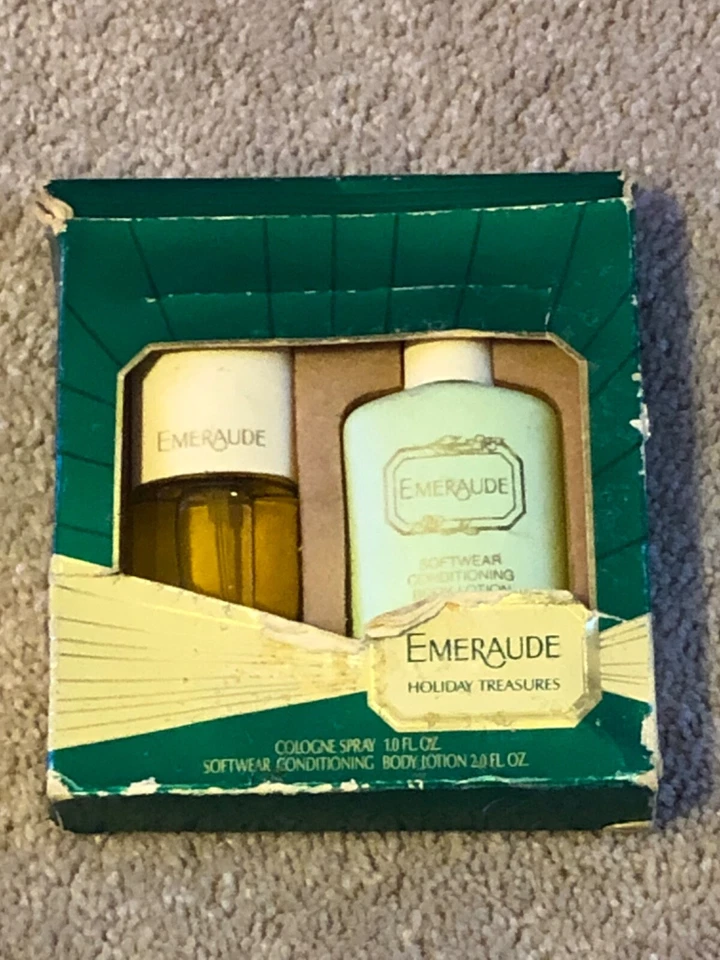 Emeraude Holiday Treasures perfume conjunto de regalo navideño vintage nuevo como en la foto Foto 1 de 1